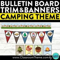 bulletin board trim and banners camping theme