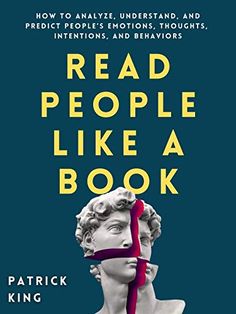 the book cover for read people like a book by patrick king, with an image of a