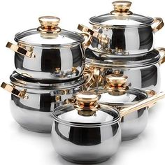 Kitchen Appliance Set, Stainless Steel Cookware Set, Kitchenware Set, Milk Pot, Luxury Tableware, Cookware Set Stainless Steel