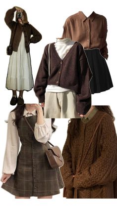 Academia Clothes, Academia Style, Dark Academia Fashion, Winter Fashion Outfits Casual, Trendy Outfits For Teens, Brown Outfit, Pinterest Outfits, Lookbook Outfits