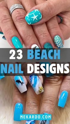 23 Beach Nails Designs – Mekardo Flip Flop Nails Design, Ombre Beach Nails, Beach Gel Nails, Flip Flop Nails, Beach Nails Designs, Beach Nail Ideas, Beach Nail Art Designs, Watermelon Nail Designs