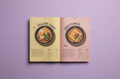 a cookbook with an image of a bowl of food on the front and back cover