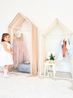 Kids Closet Costume Organizer Dress up Garment Rack Open Wardrobe Montessori Wardrobe Kid Dress up Storage Kids Montessori Wardrobe - Etsy Dress Up Playroom, Dress Up Corner Diy, Girls Dress Up Area, Kids Dress Up Station, Kids Dress Up Area, Dress Up Storage Ideas, Diy Dress Up Storage, Ivy Bedding, Dressing Up Storage Kids