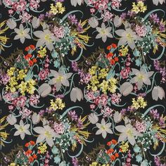 Christian Lacroix Josephine Fabric, shown here in the Reglisse colorway, is for sale at a discount price at L.A. Design Concepts. Josephine belongs to the Incroyables Et Merveilleuses collection and has a pattern number of FCL2498/01. When in stock, samples of Christian Lacroix Josephine Fabric can be purchased by clicking the "Purchase Sample" button. Shop the enitre line of Christian Lacroix Fabric at L.A. Design Concepts, home of the World’s Largest Selection of exclusive designer fabrics and Black Upholstery Fabric, Christian Lacroix, Designers Guild, Fabric Collection, Floral Embroidery, Upholstery Fabric, Black Backgrounds, Concept Design, Floral Wreath