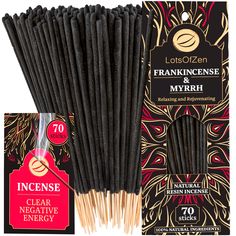 PRICES MAY VARY. Why Our Frankincense and Myrrh Incense Sticks? — 0 CHEMICALS! Truly natural incense. Use it for spiritual cleansing & as a meditation incense smudge kit. Use our myrrh incense as protection incense sticks, they will fill you with healing energy, and cleanse space from negativity. Truly Authentic & Pure Incense Sticks — If you're sensitive and your nose itches easily to chemical fragrances, then you'll love the natural scent of our frankincense incense sticks! LotsOfZen frankince What Incense To Use For Cleansing, Incense For Banishing, Gold Frankensence And Myrrh Gifts, Protection Incense, Spiritual Incense, Meditation Incense, Myrrh Incense, Natural Incense, Smudge Kit