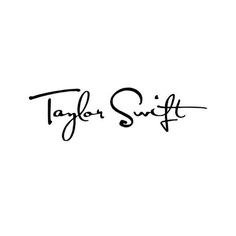 taylor swift logo with the word taylor swift written in cursive writing on it