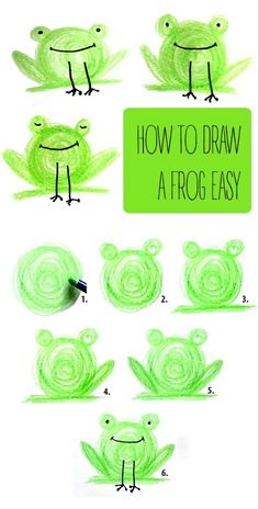 how to draw a frog easy step by step drawing instructions for kids and beginners