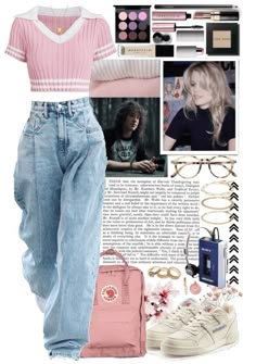 Stranger Things Lookbook, Auroracore Aesthetic Outfits, Pink Summer Outfits Casual, Stranger Things Aesthetic Fashion, Mens Outfits Korean, Stranger Things Inspired Outfits, Danish Pastel Outfits, Stranger Things Fashion, Korean Fashion Minimal