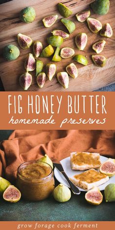 fig honey butter with sliced figs on the side