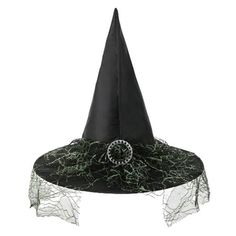 Size: Free Size Size.: Free Size Length: 38cm Height: 35cm Halloween Solid Color Fashion Angle Magician Hat Party Wide Hat Features: Halloween Classic Witch Hat Add fashionable bright Unique design makes you more attractive cornered wide hat, unique and interesting Scope of application: Halloween, costume parties, various entertainment activities Product Description: Item type: Hat Style: Fashionable Material: Polyester Package includes: 1 hat Color: Green. Witchy Party Hat With Short Brim, Adjustable Witchy Mini Hat For Costume Party, Black Witchy Hat For Costume Party, Witchy Adjustable Mini Hats For Cosplay, Lace Witch Hat, Party Corner, Lace Fancy, Wizard Costume, Halloween Witch Hat