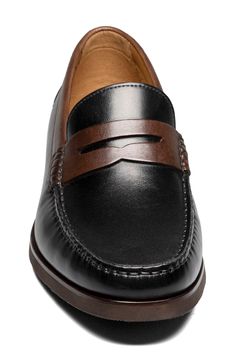 Get classic style and complete comfort in this moc-toe penny loafer constructed with a cushioned footbed, arch support and a flexible sole. Style Name:Florsheim Berkley Flex Penny Loafer (Men). Style Number: 6120010. Classic Plain Toe Moccasins With Ortholite Insole, Classic Moccasins With Ortholite Insole And Round Toe, Classic Moccasins With Ortholite Insole For Business Casual, Classic Moccasins With Cushioned Footbed And Moc Toe, Formal Moccasins With Ortholite Insole, Business Casual Moc Toe Moccasins With Cushioned Footbed, Cushioned Moc Toe Moccasins For Business Casual, Black Loafers With Goodyear Welt Construction, Classic Black Loafers With Cushioned Footbed