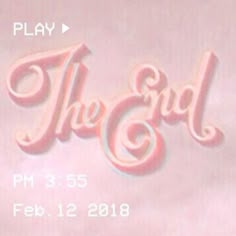 the end logo is displayed on a pink background