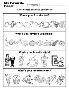 the food and drink worksheet for kids to learn how to write their name