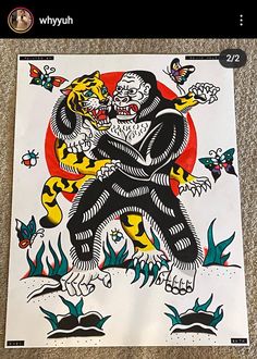 Traditional Gorilla Tattoo, Traditional Tattoo Wallpaper, Martial Arts Tattoos, Power Ideas, J Tattoo, Vintage Tattoo Design, Gorilla Tattoo