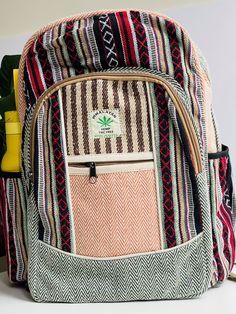 "Nepal Hemp Backpacks are Organic, Vegan & Ethical The Hemp Backpack is Handmade with the Purest Hemp & other Eco-friendly materials in the foothills of the Himalayas. We guarantee style, comfort and durability with our high quality spacious multi-functional bags. All of our products are individually handcrafted by Nepalese Artisans with love and care and you can really see this in our products. FEATURES » High quality spacious multi-functional bags » 2 Water Bottle Pockets » Internal Laptop Compartment (Up to 15\") » Durable Metal Zip » Adjustable Comfort Straps SIZE Height : 44cm Width : 37cm Depth : 15cm (approx) Because of handmade individually sizes might be +/- 1-2 cm" Backpack For Weekend Trips, Backpack For Weekend Trips And Back To School, Green Standard Backpack For Trips, Green Backpack For Trips, Rectangular Bags For School Trips, Rectangular Bags For Back To School Trips, Eco-friendly Backpack For Daily Use, Casual Standard Backpack For Weekend Trips, Eco-friendly Backpack Shoulder Bag For Travel