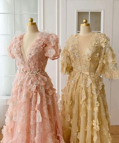 Rosy Grace Gown | Teuta Matoshi Matoshi Dress, Teuta Matoshi, Wedding Favors Fall, Luxury Wedding Dress, Custom Size Dresses, A Line Gown, Sewing Basics, Rose Pink, Lace Fabric