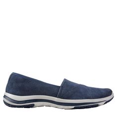 Women's Back Cove Stretch Slip-Ons, Nubuck | Casual at L.L.Bean Woman Back, Ll Bean, Nubuck Leather, Weekend Wear, Casual Shoes Women, Warm Weather, Slip On Shoes, Amazing Women, Womens Sneakers