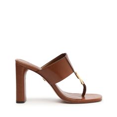 These Salmas take the block heel sandal to another level. They feature an elegant square toe with golden hardware amid the thong and a thick upper strap. Wear your Summer denim when sliding into a pair of these block-heel sandals for your next casual gathering.Materials: Cow Leather Upper | Cow Leather OutsoleHeel Type: High HeelHeel Style: Block HeelToe Style: Square ToeClosure Type: Slip OnHeel Height: 3,9 | 100 mmSKU: S2132000400003 Summer Denim, Clear Heels, Heel Sandal, Pump Sandals, Block Heels Sandal, The Block, Cow Leather, Blue Brown, Wedge Sandals