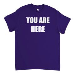 YOU ARE HERE Shirt, Worn by John Lennon T-shirt, Unisex Tee, John Yoko, Design Shirt, the Beatles, Vintage Tee, Peace Shirt, Funkadelic Tee - Etsy Band Merch T-shirt With Text Print And Crew Neck, Band Merch Crew Neck T-shirt With Text Print, Purple Fan Apparel T-shirt With Letter Print, Purple Letter Print T-shirt Fan Apparel, Purple Graphic Print Fan Apparel T-shirt, Purple Short Sleeve T-shirt With Text Print, Relaxed Fit Ring-spun Cotton T-shirt With Logo Print, Cotton Slogan T-shirt Fan Apparel, Cotton Slogan T-shirt For Fan Apparel