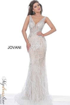 Crystal Prom Dress, Feather Prom Dress, Modern Gown, Pageant Gown, Jovani Prom, Formal Evening Wear, Embellished Skirt, White Evening Dress, Prom Long