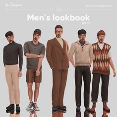 Male Sims 4 Outfits No Cc, Sims 4 Social Mods, Sims 4 Male Look Book, Sims 4 Base Game Outfits Ideas, Cc Lookbook, Sims Outfits, Sims 4 Hair Male, Sims 4 Challenges, Play Sims 4