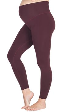 An essential for layering both before and after baby arrives, these leggings stretch smoothly over your baby bump to keep you comfortable and chic. 25" inseam 85% polyamide, 15% elastane Machine wash, line dry Imported Maternity Winter, Bootcut Leggings, Stirrup Leggings, Boot Cut Leggings, Burgundy Leggings, Growing Belly, Pregnancy Yoga, Smart Dress, Maternity Leggings