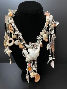 Yemaya Goddess, Goddess Of The Ocean, Ocean Shells, Mermaid Aesthetic, Pacific Grove, Medicine Wheel, Special Necklace, Seashell Jewelry, Open Studio