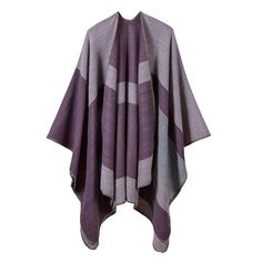 PRICES MAY VARY. GENEROUS SIZE:One size fits all. Length 51.2 inch-61 inch.Detailed workmanship with carefully stitched edges, high quality product without loose thread or defects.The length of this shawl right covers the fat at your waist, hip and thigh and makes you look tall and slim SOFT AND WARM DOUBLE SIDED WINTER PONCHO CAPE / SHAWLS / WRAPS:Fully reversible, you can choose to display the dark side or the light color side, or you can play with your folding methods or twist to display both Cheap One-size Shawl Outerwear, Poncho Women, Winter Scarf Fashion, Sweater Poncho, Oversized Sweater Cardigan, Cashmere Poncho, Fashion Minimalist, Silver Silk, Short Lace Dress