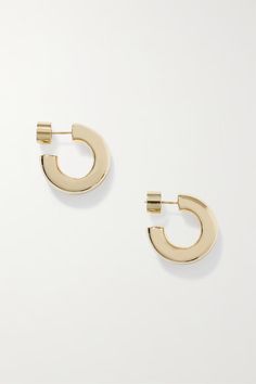 Shop JENNIFER FISHER Micro Samira gold-plated hoop earrings, Explore the latest JENNIFER FISHER women's collection today on NET A PORTER Jennifer Fisher, Harpers Bazaar, Net A Porter, Women Collection, Ear Piercings, Jewellery And Watches, Luxury Design, Porter, Gold Plate