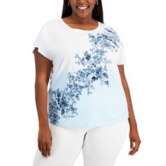 Full Condition: New With Tags Size: 2x Color: Sea Angel Blue Full Title: Tommy Hilfiger Womens Plus Size Ombre Floral Tee W2bh0519 Tommy Hilfiger Revamps Your Casual Collection With This Plus Size Tee Designed With Blooming Flowers And An Ombre Background. Does Not Apply Sku: 6539a71b4ac26-16539a71b4ac33 Tommy Hilfiger Spring Crew Neck Tops, Tommy Hilfiger Crew Neck Tops For Spring, Tommy Hilfiger Blue Summer T-shirt, Tommy Hilfiger Blue Short Sleeve Tops, Tommy Hilfiger Short Sleeve Tops For Spring, Tommy Hilfiger Spring Tops With Short Sleeves, Tommy Hilfiger Blue Relaxed Fit Top, Tommy Hilfiger Blue Spring Tops, Tommy Hilfiger Blue Tops For Spring