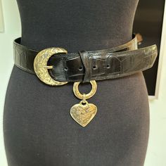 Excellent Vintage Condition With Minor Wear From Use Alligator Belt, Saint Laurent Vintage, Saint Laurent Accessories, Black Alligator, Alligator, Yves Saint Laurent, Saint Laurent, Monogram, Women Accessories