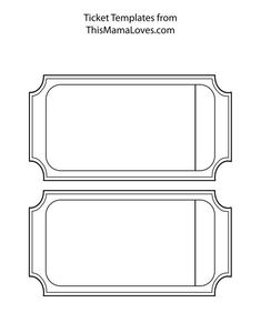 ticket templates from this mama loves com to print and use for your own project