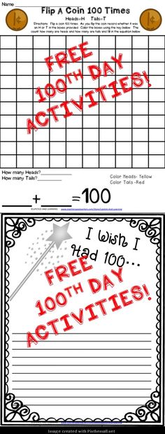 two coupons with the words free and 100 days to play on them in red ink