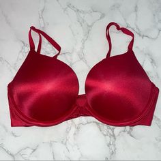 Never Worn,Tags Removed.No Holes Or Pilling.Smoke Free Home.Bundle 3+For 10% Off Victoria's Secret Bra With Built-in Bra, Elegant Seamless Red Bra, Elegant Red Seamless Bra, Fitted Victoria's Secret Bra, Solid Underwire Bra For Night Out, Full Coverage Red Bra With Padded Cups, Red Full Coverage Padded Bra, Red Full Coverage Bra With Padded Cups, Red Push-up Bra With Medium Support