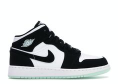 4 Jordans, Jordans Air, Jordan 1 Mid White, Air Jordan 1 Mid Gs, Sneakers Jordan, Crocs Boots, White Jordans, Nike Air Jordan 1 Mid, Retro 4