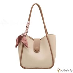 Bird in Bag - Design handbag female new popular crossbody bags solid color bags Trendy Solid Color Hobo Bag For Office, Trendy Beige Bucket Bag With Single Handle, Beige Satchel With Single Shoulder Strap For Shopping, Beige Solid Color Satchel Shoulder Bag, Solid Color Beige Crossbody Bag, Versatile Solid Color Beige Bag, Versatile Beige Solid Color Bag, Beige Single Handle Satchel, Beige Tote Satchel With Solid Color