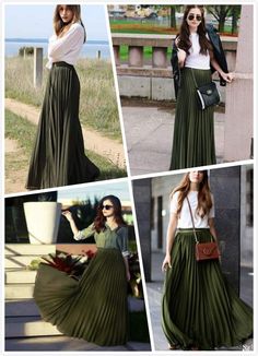 Long pleated skirts, women fashion, outfits for fall, winter, summer, spring, autumn, casual, formal, classy, street, elegant, indian, boho, bohemian, high waist, A line, midi skirt  blue, khaki, green, pink celebs, celebrities, over knee skirts, Muslims skirts, ankle skirts, church , silk, 2019, best selling, bestseller, elastic skirt #boho #skirts  #skirt #dresses #fashionista #fashiontrends #fashionoutfits #clothes #outfits #style #womensfashion #plussize #plussizefashion Worldwide shipping Trendy Long Fitted Pleated Skirt, Trendy Fitted Long Pleated Skirt, Green Non-stretch Pleated Maxi Skirt, Trendy Long Green Skirt, Trendy Green Long Skirt, Fitted Chiffon Mini Skirt, Fitted Chiffon Pleated Skirt, Casual Full Length Pleated Skirt For Summer, Long Pleated Skirts