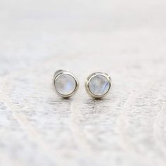 Earrings Moonstone Stud Earrings JE555 Dainty Silver Moonstone Earrings, Silver Moonstone Birthstone Earrings, Silver Moonstone Earrings With Birthstone, Silver Birthstone Earrings With Moonstone, Delicate Silver Moonstone Earrings, Silver Minimalist Birthstone Earrings, Minimalist Nickel Free Moonstone Earrings, White Moonstone Earrings For Daily Wear, Minimalist Nickel-free Moonstone Earrings