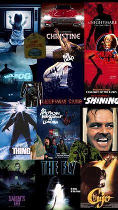 many movie posters are shown together in this collage