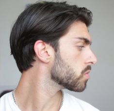 Men’s Medium Length Hair Side Part, Men’s Side Part, Medium Length Hair Men Straight, Long Stacked Haircuts, Growing Hair Men, Side Part Haircut, Guy Haircuts Long, Classic Haircut, Mens Hairstyles Medium