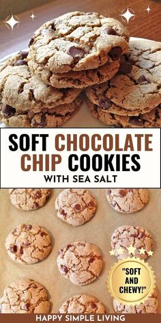 soft chocolate chip cookies with sea salt are the perfect treat for any holiday party or special occasion