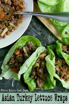 These Ground Turkey Asian Lettuce Wraps are the most used recipe in my house right now. We are OBSSESSED with them! They have the perfect amount of sweetness, saltiness and crunchiness. #asianlettucewraps#asianlettucewrapschicken#lettucewrapsturkey#lowcarbmeals#lowcarbdinner#dinnerrecipes#lunchrecipe Asian Turkey Lettuce Wraps, Asian Lettuce Wraps, Turkey Lettuce Wraps, Lettuce Wraps, Weeknight Dinners, Ground Turkey, Lunch Ideas