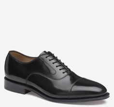 Melton Cap Toe Black Leather Dress Shoes, Johnston And Murphy Shoes, Cap Toe Shoes, Wingtip Shoes, Brown Dress Shoes, Brown Oxfords, Black Oxfords, Brown Leather Shoes, Oxford Dress Shoes