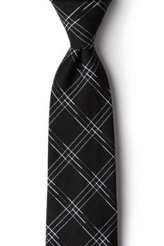 Update your wardrobe with the Escondido extra long tie. This black accessory features a loose checkered pattern perfect for the office and semiformal events. Imported. Classic Plaid Suit And Tie Accessories For Office, Black Standard Tie For Business Casual, Black Ties For Office, Elegant Black Business Casual Ties, Elegant Black Ties For Business Casual, Black Suit And Tie Accessories For Business Casual, Classic Black Office Ties, Black Checkered, Update Your Wardrobe