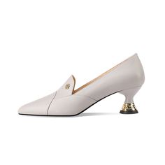 Upgrade your shoe collection with our Chic Embossed Pointed Toe Slip-on Pumps, crafted with high-quality cow leather for a touch of luxury. The pointed toe shape adds sophistication, while the 7cm heel height provides the perfect lift. With a solid pattern and slip-on closure, these versatile pumps are both stylish and convenient. Don't miss out on the opportunity to add a touch of elegance to your wardrobe. Order yours today and experience the perfect blend of style and comfort. Elegant Kitten Heels With Padded Heel And Round Toe, Elegant Kitten Heels With Round Toe And Leather Sole, Elegant Kitten Heels With Leather Sole And Round Toe, Elegant Heels With Sculpted Heel And Round Toe, Spring High Heel Loafers With Sculpted Heel, Office Heels With Deep Heel Cup And Closed Toe, Chic High Heel Leather Shoes For Spring, Spring Formal High Heel Loafers, Formal High Heel Loafers For Spring