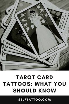 Tarot cards are steeped in mystery, with each image hinting at something that your future may hold. As each card is symbolic on its own and can have deep meaning in your life, the practice of tarot reading can be a spiritual place to find inspiration for a meaningful tattoo. Moon Tarot Card Tattoo, Tarot Card Tattoos, Card Tattoos, Hanged Man Tarot, Biddy Tarot, Empress Tarot Card