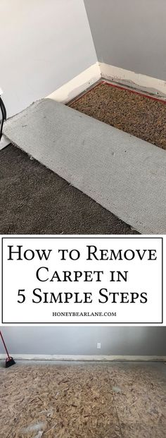 how to remove carpet in 5 simple steps