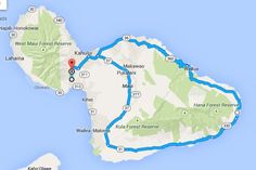 a map showing the route from waiki point to kaua'i