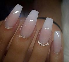 French Coffin, Acrylic Nails Stiletto, French Fade, Unghie Sfumate, Orange Nail Designs, Milky Nails, Ombre Acrylic Nails, White Ombre, Coffin Nails Long