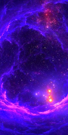 an image of a purple and red space with stars